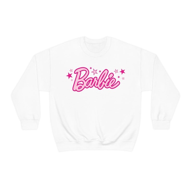 Barbie Letter Crewneck Sweatshirt