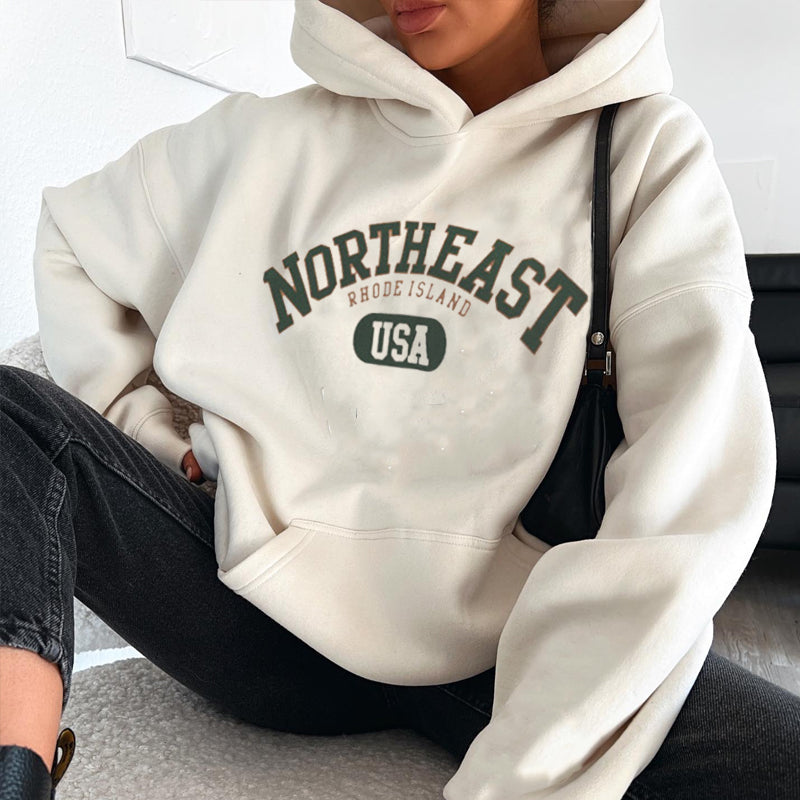 USA NORTHEAST Retro Casual Hoodie