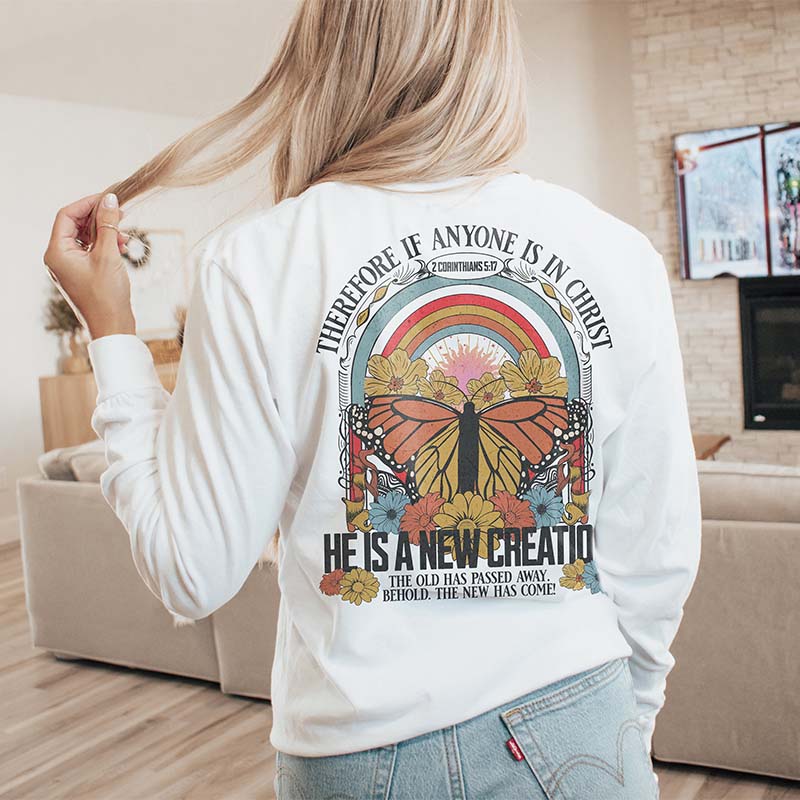 Faith Long Sleeves Bible Verse Sweatshirt