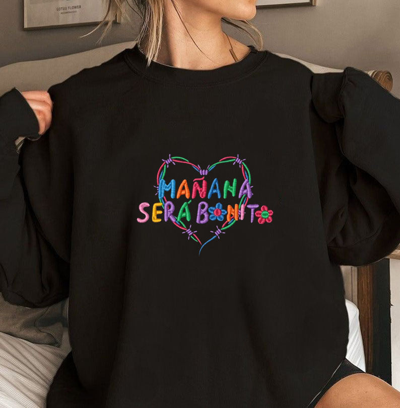 Karol G Embroidered Casual Sweatshirt