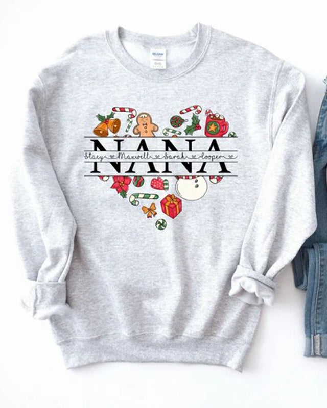 Personalized Grandma Christmas Sweatshirt