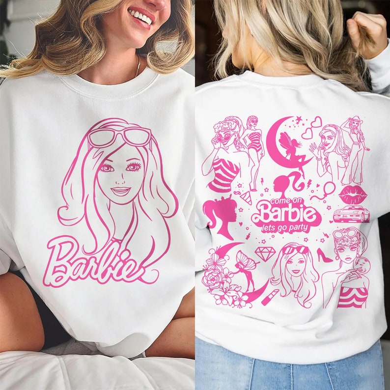 2 Side Princess Barbies New Movies 2023 Sweatshirt