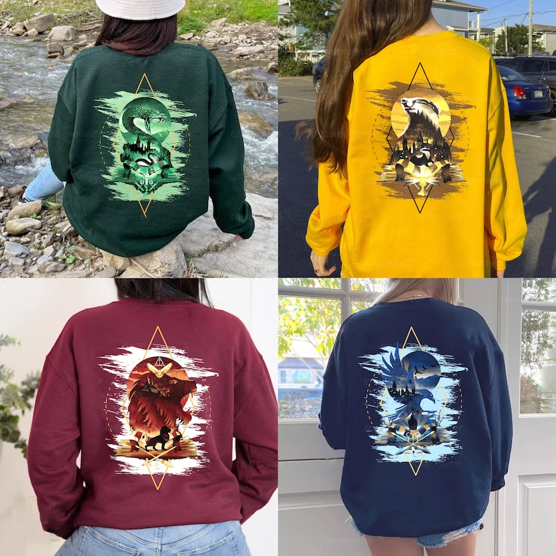 Hogwarts House Double Sides Sweatshirt